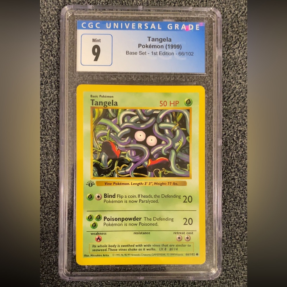 1999 1st edition Tangela (MINT 9)